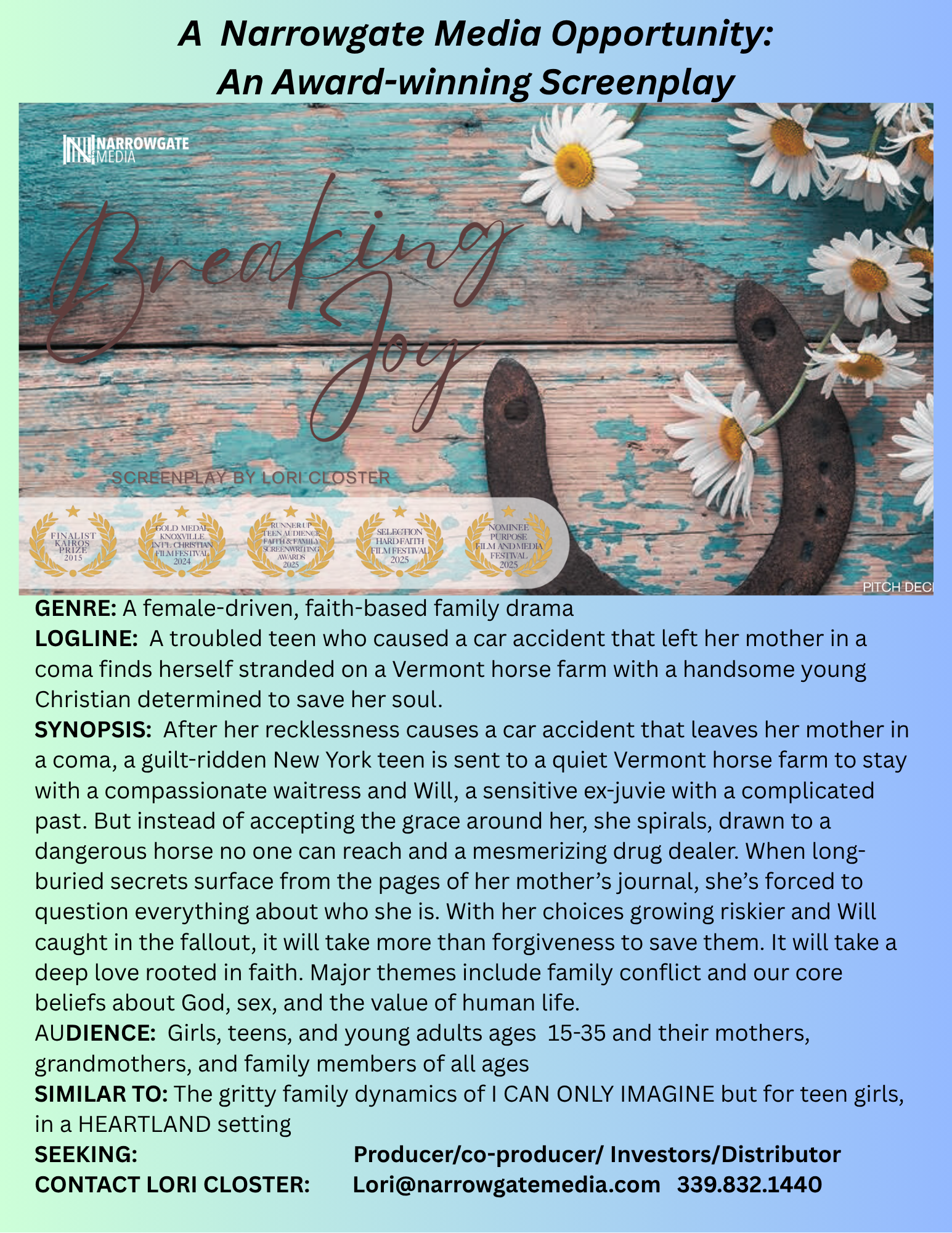 Breaking Joy one-sheet